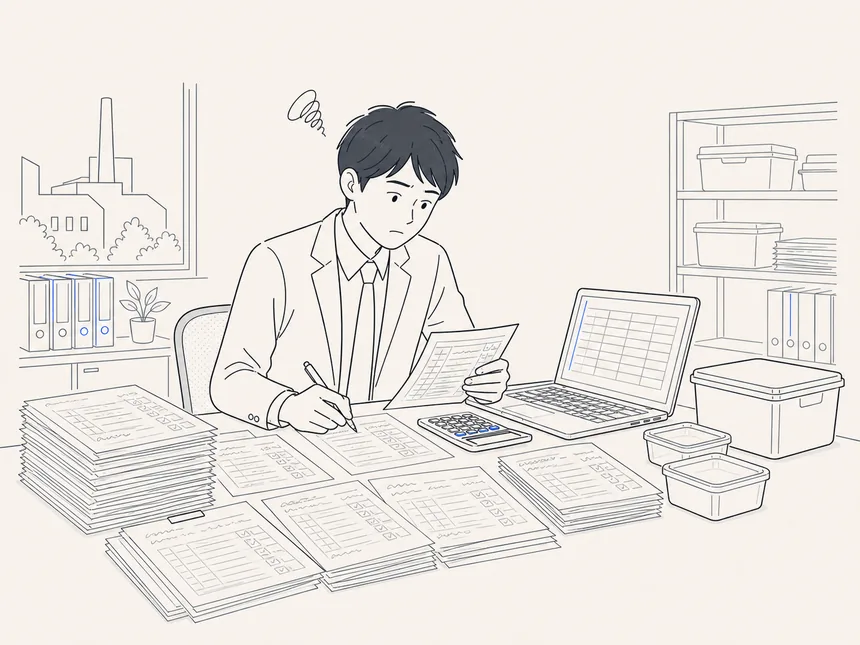 手書き注文表のOCR集計の導入前