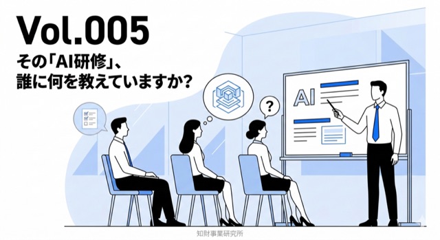 Vol.005 その「AI研修」、誰に何を教えていますか？